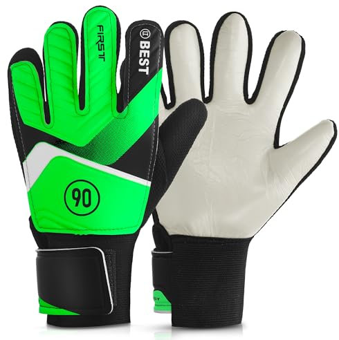 Starvortex Torwarthandschuhe Kinder Größe 8, rutschfeste Fußballhandschuhe Kinder für 9-12 Jahre, Fingerstütze, Handgelenk, Handflächen, Football Handschuhe Für Jungen, Jugendliche, Erwachsene
