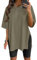 Women’s Summer Casual Short Sleeve Oversize Workout T-Shirt Tee Tops Green