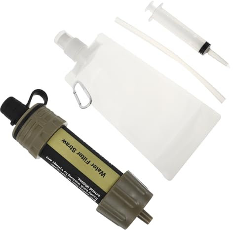 LIOOBO 1pièce Purificateur Eau Portable Avec Filtre Pratique Pour Randonnée Camping Et Urgence Mini Filtre à Eau De Survie