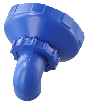 Yhenlovtt Verbesserte abgewinkelte Düse, Schwimmbad-Rücklaufstrahldüse, 360 Grad verstellbare Wasserzirkulation, kompatibel mit Pool-Filtersystem, Doppelgrößen-Design, Blau