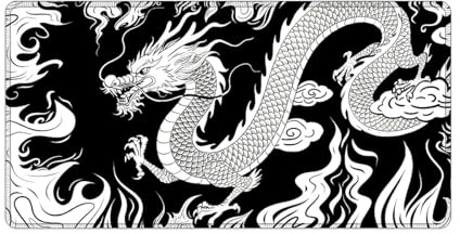 artslion Tapis de Souris de Jeu/Bureau avec Motif Dragon Asiatique - 800 x 400 mm Grand Tapis De Souris Gaming XXL- Base en Caoutchouc Antidérapante - pour PC, Ordinateur