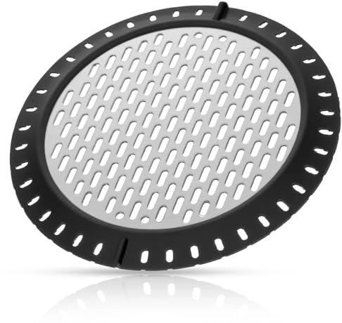 Ouligay Shower Strainer Hair Catcher,Shower Drain Strainer,Tub Mesh Drain Cover,Shower Drain Screen for Bathroom Sink Strainer Hair Trap Filter(Black and Silver)