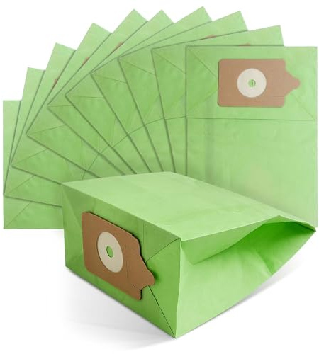 YEA PARTS Henry Hoover Bags 10 Pack – High Filtration Dust Bags Compatible with Numatic Henry & Hetty Vacuum Cleaners for Pet Hair & Everyday Cleaning (Light Green)