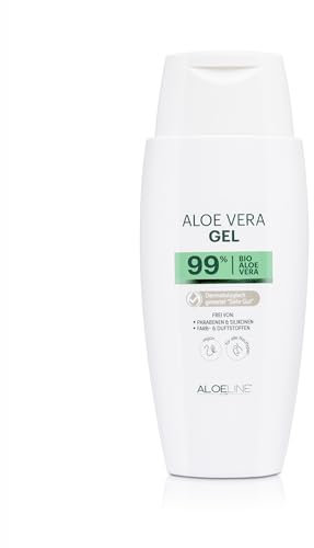 Aloe Vera Gel 99% Bio - ohne Duft- & Farbstoffe - natürliche Pflege für Gesicht, Körper, Haut & Haar - Made in Germany - VEGAN / 1er Pack (1x 150 ml)