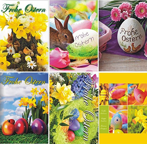 100 Osterkarten mit Umschlag 13-9520, Glückwunschkarten Ostern