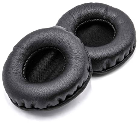 vhbw Ohrpolster Ersatz Polster kompatibel mit Kopfhörer, die 50mm Ohrpolster benötigen Kopfhörer Headset, Schwarz 5 cm