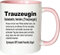 Mister Merchandise Kaffeebecher Tasse Trauzeugin Definition Hochzeit Frau Maid Bride Geschenk Dankeschön Teetasse Becher Weiß-Rosa