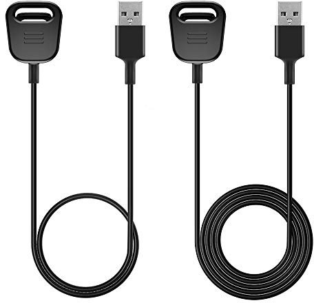 AWINNER Charger Cable Compatible with Fitbit Charge 3 -Smart Watch Replacement USB Charger Adapter Charge Cord Charging Cable Replacement for Fitbit Charge3 (3.3 feet +1.6 feet) (2-Pack)