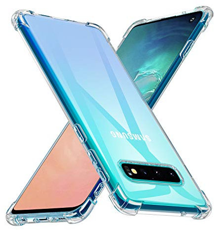 Losvick Coque pour Samsung Galaxy S10 Plus Housse, Coque Samsung S10 Plus Transparent Antichoc Protection Silicone Souple TPU Ultra Fine Bumper Etui pour Samsung Galaxy S10+Plus - Clair