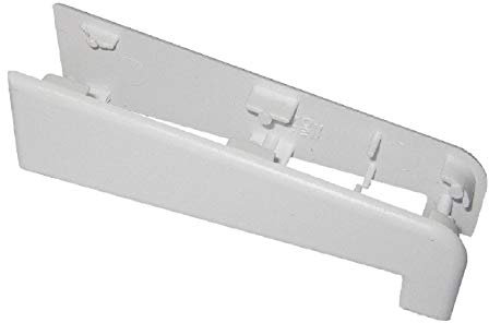 White UPVC Pair Window and Door Cill End Caps fits 180mm Eurocell External Sills