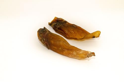 Warnick's Hundesnack Rinderohren mit Muschel Größe L - 50 Stück | XXL Rinderohren mit Muschel - Fettarm, proteinreich & luftgetrocknet - Ohne Zusätze - Zahnpflege & Kauspaß für Hunde