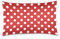 Linomo Kissenbezug 40x60 cm, Weiß Tupfen Rot Dekorative Kissenbezug Kissenhülle für Couch Sofa Bett Hause