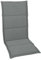 OUTLIV. Polsterauflage Dessin 925 Klappsessel -Auflage 120x48x3 cm Sitz- Rückenkissen Grau Sitzauflage für Gartensessel und Gartenstuhl