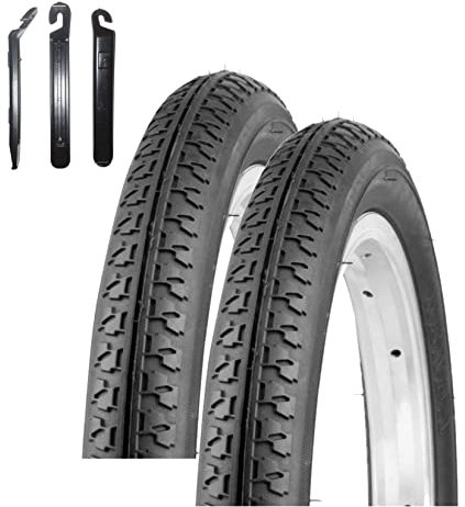 Angebot-Set / 2 x Kenda K-149 14 Fahrradreifen Fahrradmantel Kinderrad Schwarz 47-254 (14 x 1.75) inkl. 3 Reifenheber