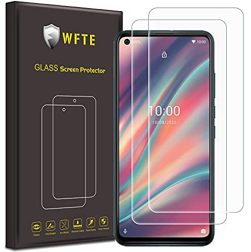 WFTE [Lot de 2 Films de Protection d'écran pour Wiko View 5/5 Plus,Dureté 9H,HD Ultra Transparent,Anti-Rayures,Anti-Huile,Verre trempé pour Wiko View 5/5 Plus