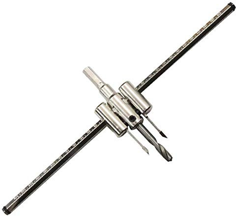 Kreis Lochsäge Einstellbar Legierung Kreislochsäge Mit 30-300Mm Lochteilung Kreisschneider Holzverarbeitung Werkzeuge, Universal Für Holz, Kunststoff, Gipskarton