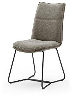möbelando 2er Set Esszimmerstuhl Stuhl Stühle Esszimmer Polsterstuhl Hampton I Cappuccino