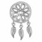 CHAMOON® Traumfänger Anhänger Silber - Traumfänger Charm 925 Sterling Silber für Lederarmband Damen oder Traumfänger Kette