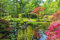 Papier Peint Photo INTISSÉ-JARDIN-(PF5503)-250x186 cm-Fleurs Plantes Arbres Paysage Montagnes Lac Cascade Rivière Soleil Murale XXL Poster Géant Affiche Décoration