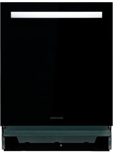 Infiniton Lavavajillas Semi-integrable DIW-G61N (A+++/D, Cristal Negro, Inverter, 14 Servicios, Función Dual WASH, Control Electronico, Easyplay)