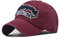 XibeiTrade Original New York NY Stil Baumwolle Baseball Cap Retro Damen Herren Sport Outdoor Casual Täglich Sonnenhut, weinrot, M
