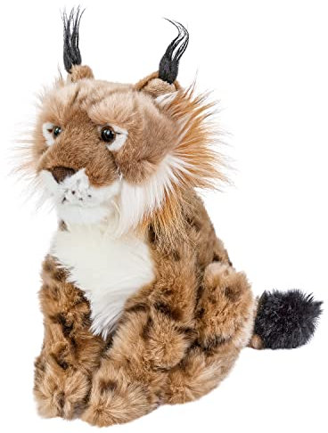 Teddys Rothenburg Luchs 25 cm sitzend braun gefleckt Stofftier Plüschtier Plüschluchs Stoffluchs