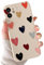 ZUKKASHAN Compatible with iPhone 11, Soft Silicone TPU Shockproof Protective Case Cute Hearts Pattern Girls Women Back Phone Cover for iPhone 11 (Beige)