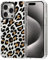 MOSNOVO für iPhone 15 Pro Hülle – Durchsichtige, schlanke, stoßfeste TPU+PC-Handyhülle, [6,6 Fuß Fallschutz/Anti-Abziehen] - Leopardenprint