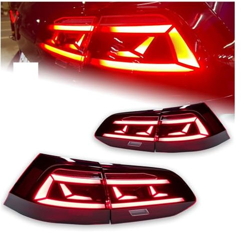 Auto Zubehör Rückleuchte Golf kompatibel 7 Varianten Rückleuchten 2013-2020 Golf kompatibel 7.5 Sport LED Rücklicht kompatibel mit Golf Alltrack DRL