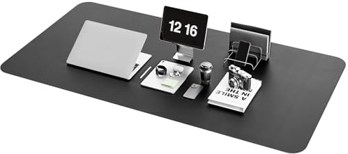 YSAGi Non-Slip Desk Mat, Waterproof Large Mouse Pad 120x60 cm Dark Gray | Protects From Scratches, Stains, Spills, Ultra-Thin for Precise Mouse & Writing, Easy-Clean for Office, Home, Decor