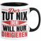 Dirigent Geschenk Orchester Chorleiter Geschenkidee Tasse Der Tut Nix Der Will Nur Dirigieren Kaffee-Becher (Schwarz)