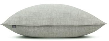 2 Stück Zo! Home Cotton Kissenbezüge 40x80 Lino Moss Green grün meliert Uni