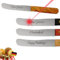 Solingen Messer Olive personalisiert, eigene Gravur, Geschenk, persönlich, Premium Buckelmesser, Klinge rostfrei, Küchenmesser extra scharfe, Dünnschliff & Handabzug, Made in Germany