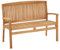 Gartenbank SARTI aus massivem Teakholz, 120 x 92 x 52 cm - Teak | Langlebig & wetterfest mit natürlicher Holzmaserung, Armlehnen, hochwertige Verarbeitung | Balkon Bank, Parkbank, Outdoor Bank, Sitzba