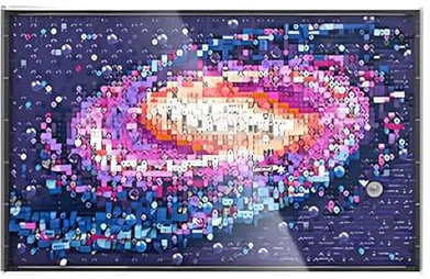 Half Mango Acryl-Vitrine für Lego 31212 Art The Milky Way Wandkunst, Vitrine, schützen und dekorieren, Modell mit Aufbewahrung, Sammlerstücken, Geschenken