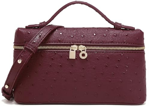 Rejolly Umhängetasche für Damen L19 Beutel mit Obergriff, Leder-Schultertasche Designer Handtasche Stille Luxus Trendige Geldbörse, 20 x 7 x 11 cm