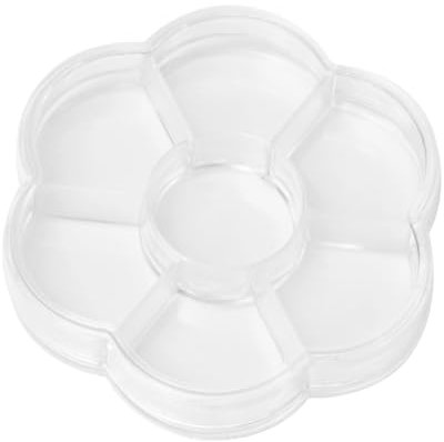 NUOBESTY 4-teiliges Rundes Schmuck-Organizer-Set Aus Kunststoff Aufbewahrungsbehälter für Ohrringe Ringe Perlen für Mädchen und Frauen
