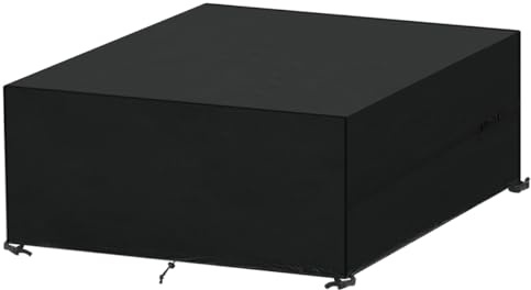 SanGlory Gartenmöbel Abdeckhaube Wasserdicht Abdeckung für Gartenmöbel | Abdeckung Gartenmöbel Winterfest Abdeckhaube Gartenmöbel Oxford Tischabdeckung Outdoor Wetterfest Anti-UV 250x180x100cm