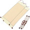 Hugwish 2pcs Rouleau Calligraphie Chinoise Peinture 80x30cm, Rouleaux Xuan Papier De Riz Mural (or)