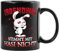 Hasen Tasse - Irgendwas stimmt mit Hasi nicht - Kaffeetasse lustig mit Spruch - Ostertasse mit Grusel Osterhase - BL