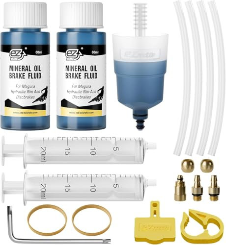HAPPY FINDING Entlüftungskit Fahrrad Bremsflüssigkeit für MAGURA,Fahrrad Bremsflüssigkeit Hydraulische Scheibenbremsen Bleeding Service Kit