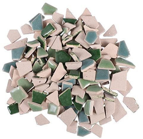 Mipcase Piastrelle Mosaico Fai da Te Piccole Pietre Irregolari in Ceramica 200G Decorazione per e Interni Materiale Smaltato