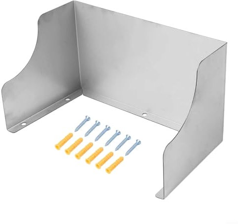 Volakebeing Copertura antipioggia per campanello in acciaio inox, protezione per interruttori esterni, impermeabile, per prese elettriche esterne e interruttori (205 mm)