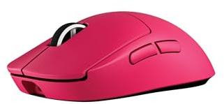Logitech G PRO X SUPERLIGHT 2c LIGHTSPEED mouse gaming wireless, Versione Est Europa, aggiornamento 8K, leggero, 60g, HERO 2, 888 IPS, 44K DPI, 5 pulsanti programmabili, USB-C, PC e Mac - Rosa