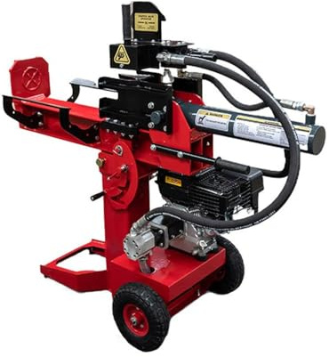 Garden Log Splitter Log Splitter Knife Head Lift - Adjustable Wheeled Two Handles Home Garden & Farm Wood Processing