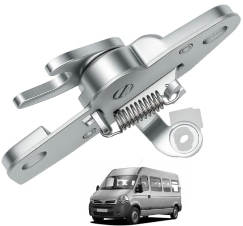 LDLRevX Serrure Porte Coulissante Latérale Droite pour Interstar 2002-2010, Movano A 1998-2010, Master II 1997-2010 8249000QAA, 4500449 Côté Passager Sliding Door Crochet Supérieur Aluminium