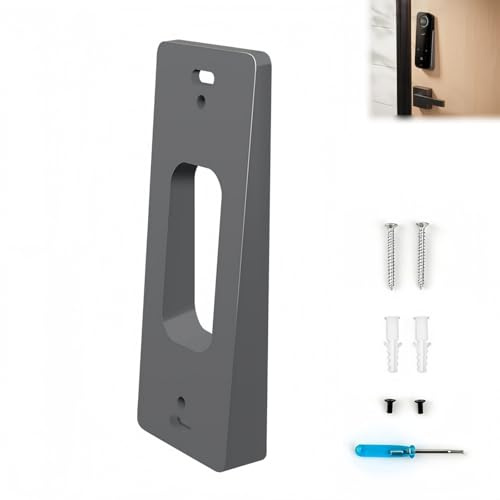 Ring Doorbell Mount,Adjustable Video Doorbell Angle Mount Bracket,Smart Wedge Plate Bracket,Doorbell Angle Mount Compatible with Video Door/bell,Ring Door/bell Accessories(Up and Down Angle to 15°)