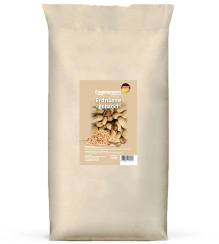 Eggersmann volaris Gehackte Erdnüsse Vogelfutter 25 kg | Vogelfutter Erdnüsse für Wildvögel Energie- & proteinreich – Gehackte Erdnusskerne frisch & naturbelassen