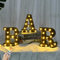 Rdutuok LED Marquee Letters Lights BAR Signs with Remote Control Letter Lamp Light UpIlluminated Industrial Style Lighted Battery Powered for BAR Pub Home Party Wedding Wall