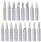 Mesee 17Pcs Soldering Tips Kit, 900M Lead-Free Solder Iron Tip Welding Replacement Accessories for Hakko, Radio Shack, TENMA, ATTEN, Quick, Aoyue, Yihua Solder Station